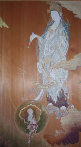 悲母観音絵馬, hibo_kannon.jpg, SIZE:264x480(27.4KB) 悲母観音絵馬, hibo_kannon.jpg
