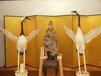 観世音菩薩と比翼の鶴